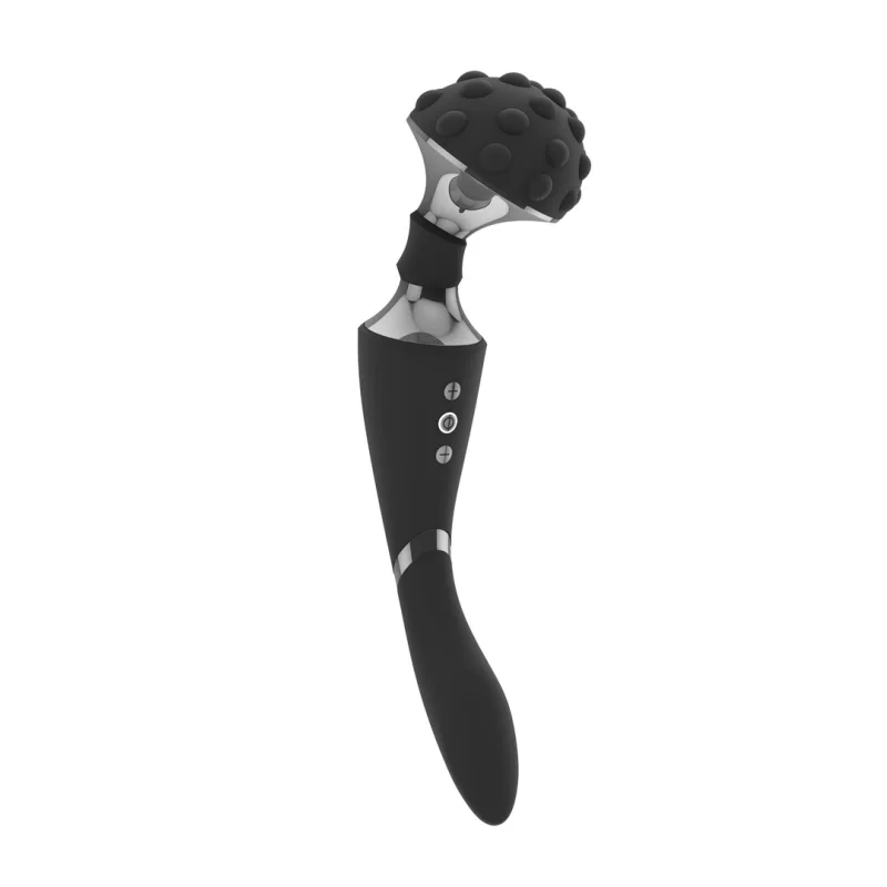 Shiatsu - Rechargeable Dual-stimulation Vibrator With 2 Motors - Black product.details.thumbnail 3