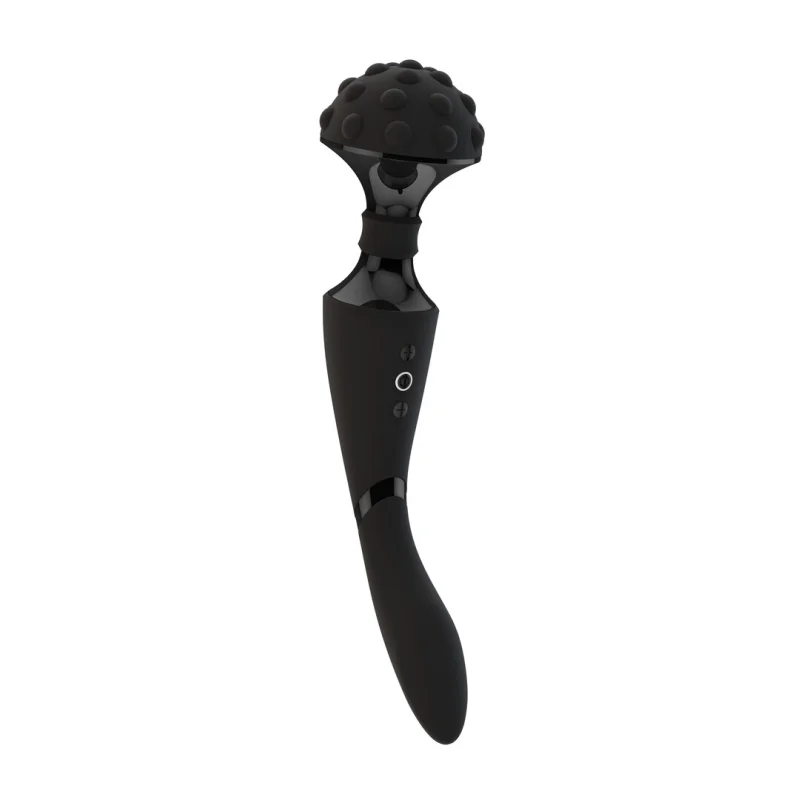 Shiatsu - Rechargeable Dual-stimulation Vibrator With 2 Motors - Black product.details.thumbnail 4
