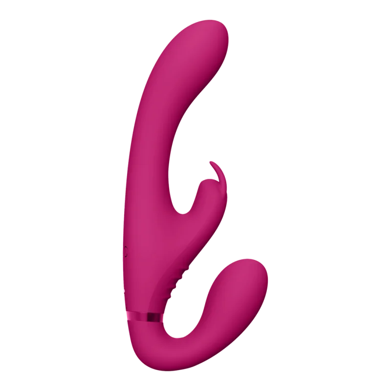 Suki - Επαναφορτιζόμενο Δονητικό Strapless Strap-on με 3 Μοτέρ - Ροζ product.details.thumbnail 2