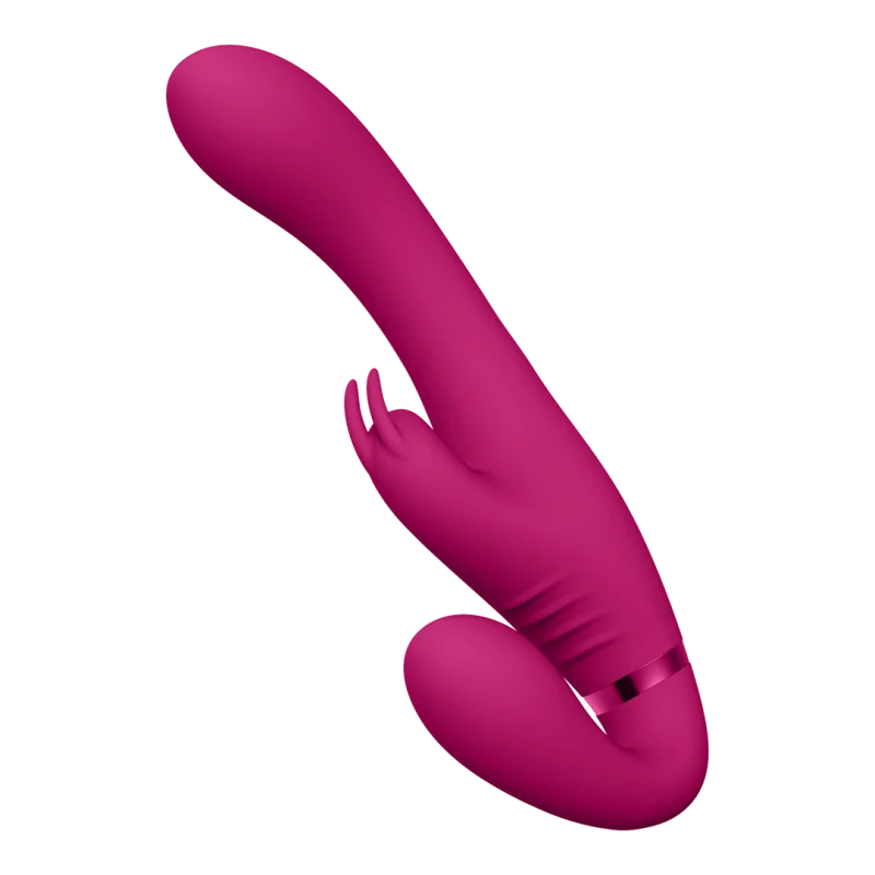 Suki - Επαναφορτιζόμενο Δονητικό Strapless Strap-on με 3 Μοτέρ - Ροζ product.details.thumbnail 3
