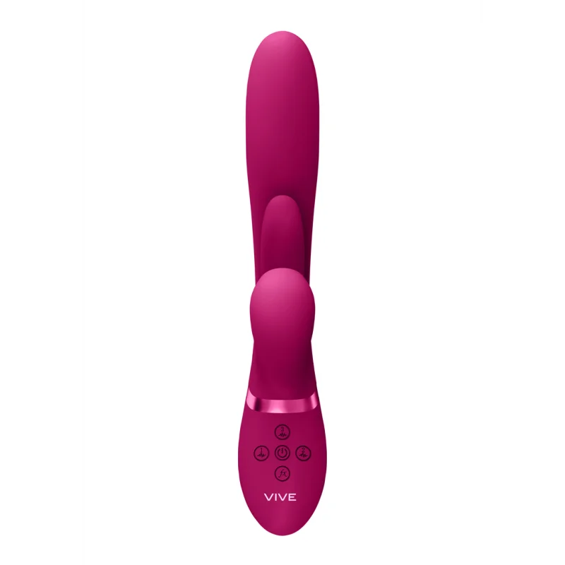 Kura - Rechargeable Thrusting G-spot Vibrator With Flapping Motion And Pulse Wave Stimulation - Pink product.details.thumbnail 2