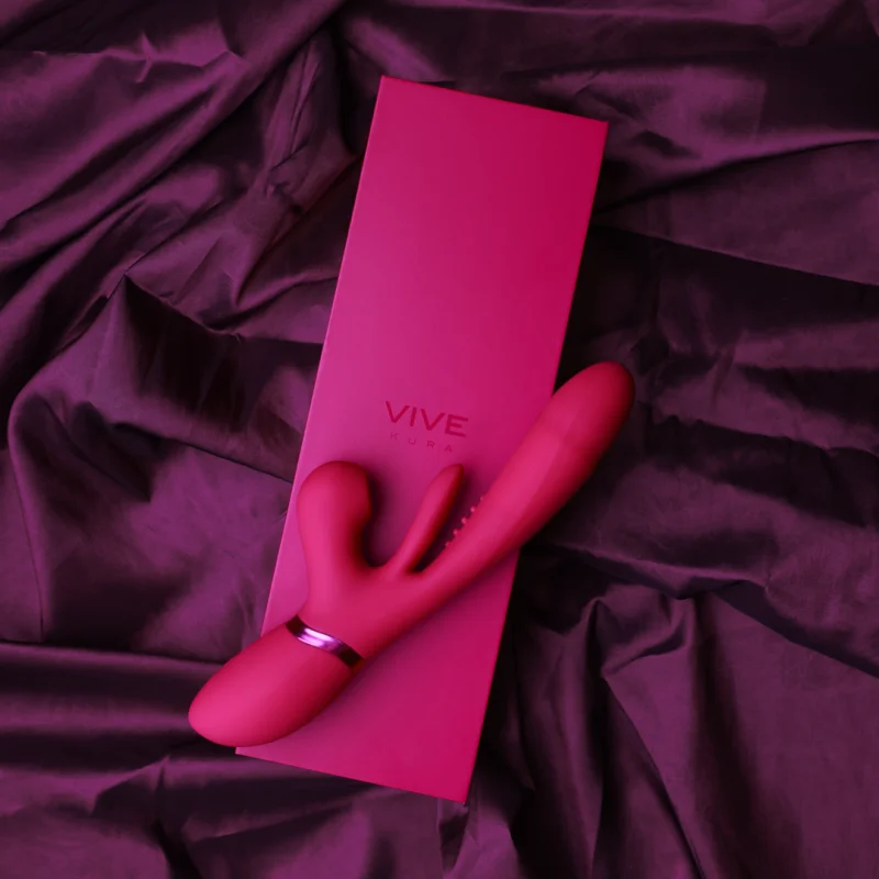 Kura - Rechargeable Thrusting G-spot Vibrator With Flapping Motion And Pulse Wave Stimulation - Pink product.details.thumbnail 4