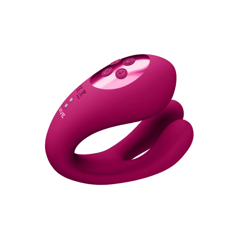 Yoko - Rechargeable Triple-action Vibrator With Dual Prongs And Clitoral Pulse Wave - Pink product.details.thumbnail 2