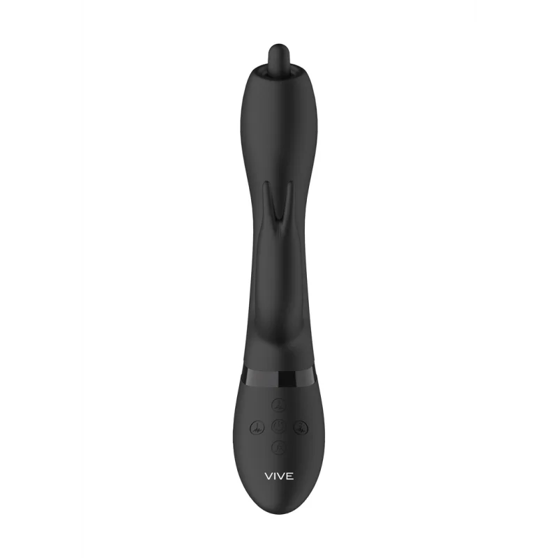 Nilo - Rechargeable Rotating G-spot Rabbit Vibrator - Black product.details.thumbnail 3