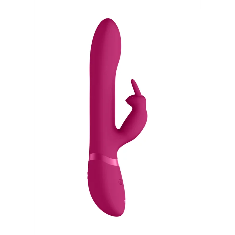 Amoris - Rechargeable Up-and-down Beaded Rabbit Vibrator - Pink product.details.thumbnail 4