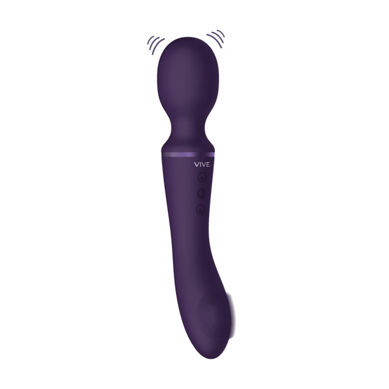 Enora - Rechargeable Double-ended Pulse-wave Wand Vibrator - Purple product.details.thumbnail 2