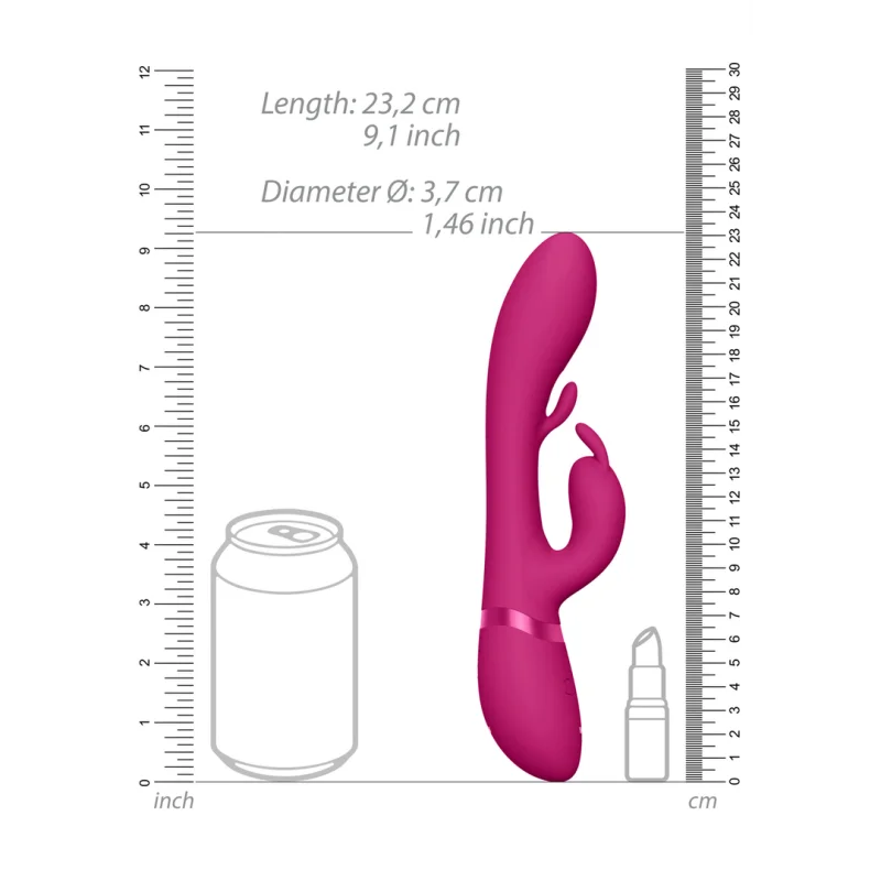 Tama - Triple Motor G-spot Rabbit Vibrator With Wave Motion - Pink product.details.thumbnail 3