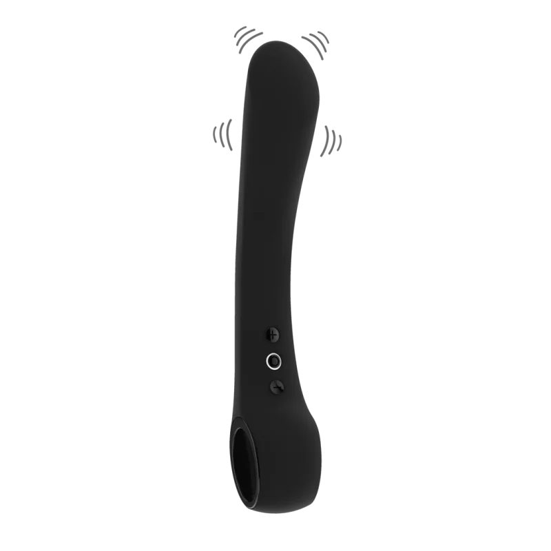 Ombra - Rechargeable Waterproof Vibrator With Vibrating Tip - Black product.details.thumbnail 2