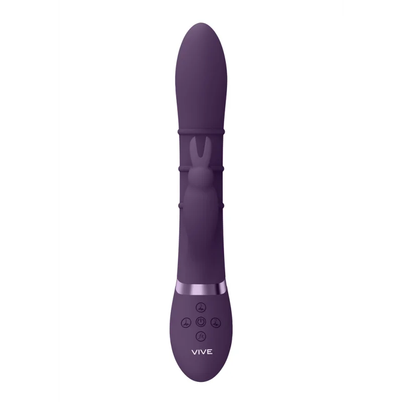 Sora - Rechargeable G-spot Rabbit Vibrator With Moving Rings - Purple product.details.thumbnail 2