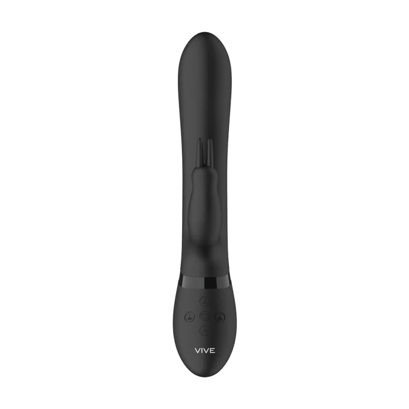 Amoris - Rechargeable Up-and-down Beaded Rabbit Vibrator - Black product.details.thumbnail 3