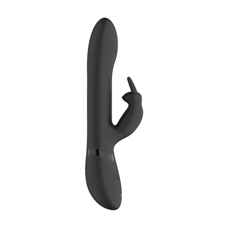 Amoris - Rechargeable Up-and-down Beaded Rabbit Vibrator - Black product.details.thumbnail 4