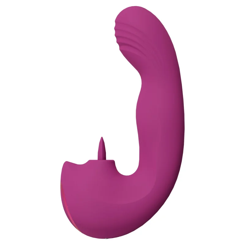 Yumi - Triple Motor G-spot Finger Motion Vibrator With Flicking Tongue Stimulator - Pink product.details.thumbnail 3