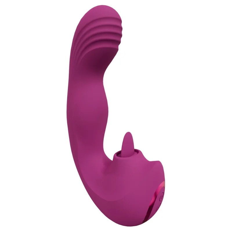 Yumi - Triple Motor G-spot Finger Motion Vibrator With Flicking Tongue Stimulator - Pink product.details.thumbnail 4