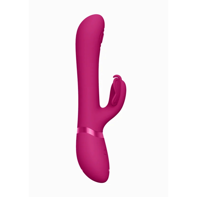Etsu - Επαναφορτιζόμενος Rabbit Δονητής G-spot με 3 Μοτέρ και 4 Εναλλάξιμες Κεφαλές - Ροζ