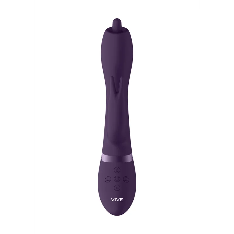 Nilo - Rechargeable Rotating G-spot Rabbit Vibrator - Purple product.details.thumbnail 3