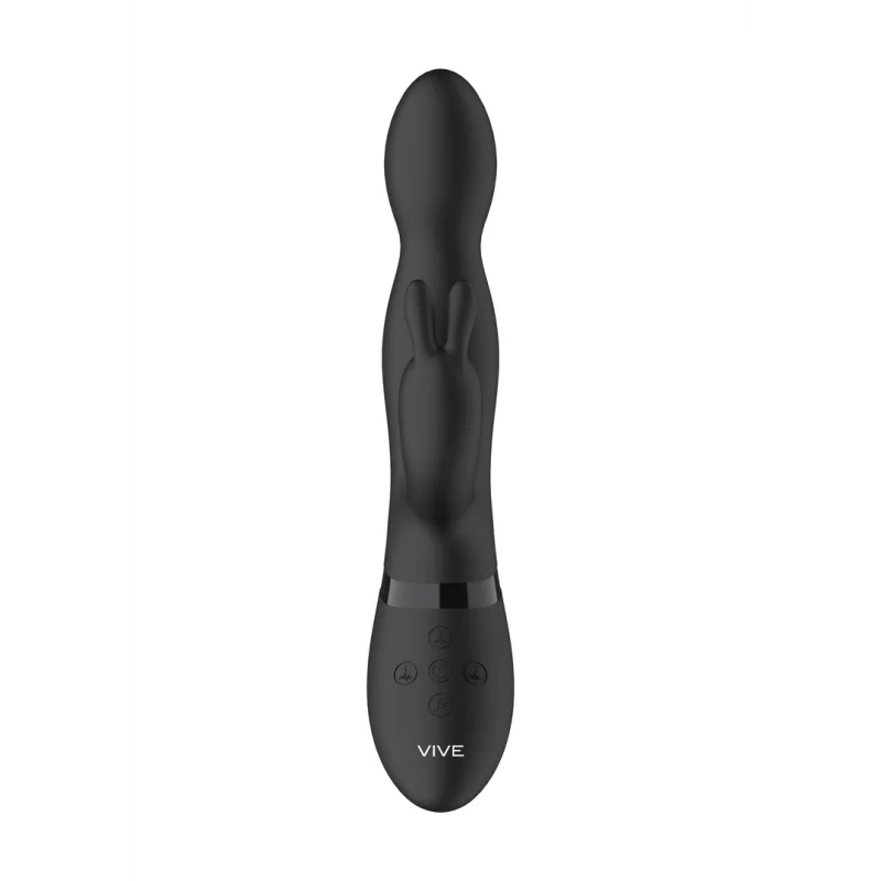 Niva - Rechargeable Rotating G-spot Rabbit Vibrator - Black product.details.thumbnail 3