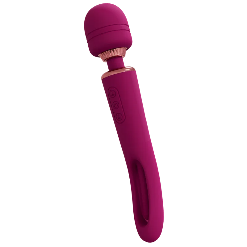 Kiku - Rechargeable Double-ended Wand Vibrator With Moving G-spot Stimulator - Pink product.details.thumbnail 2