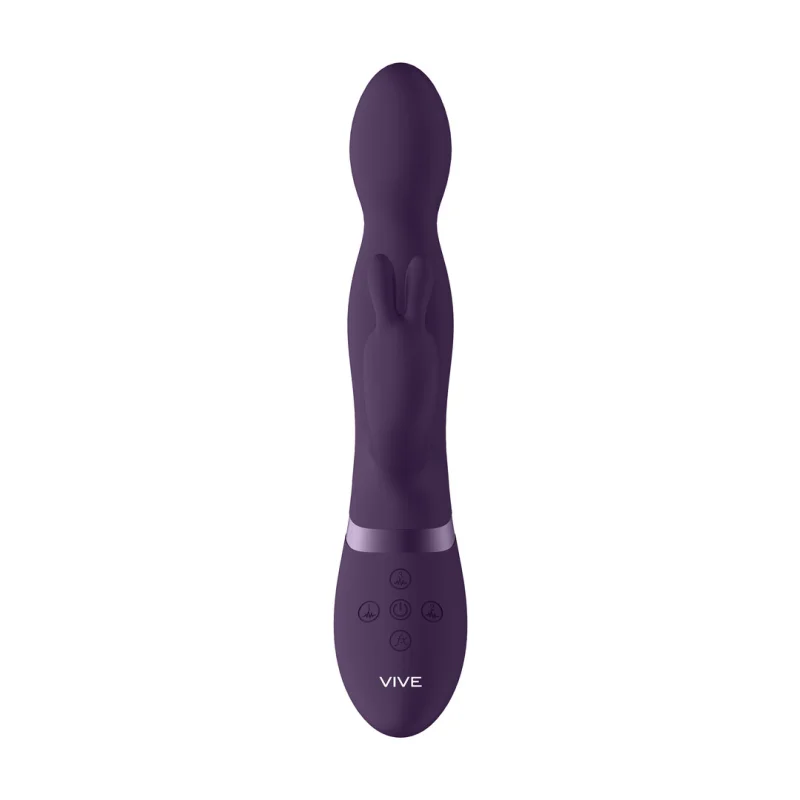 Niva - Rechargeable Rotating G-spot Rabbit Vibrator - Purple product.details.thumbnail 3