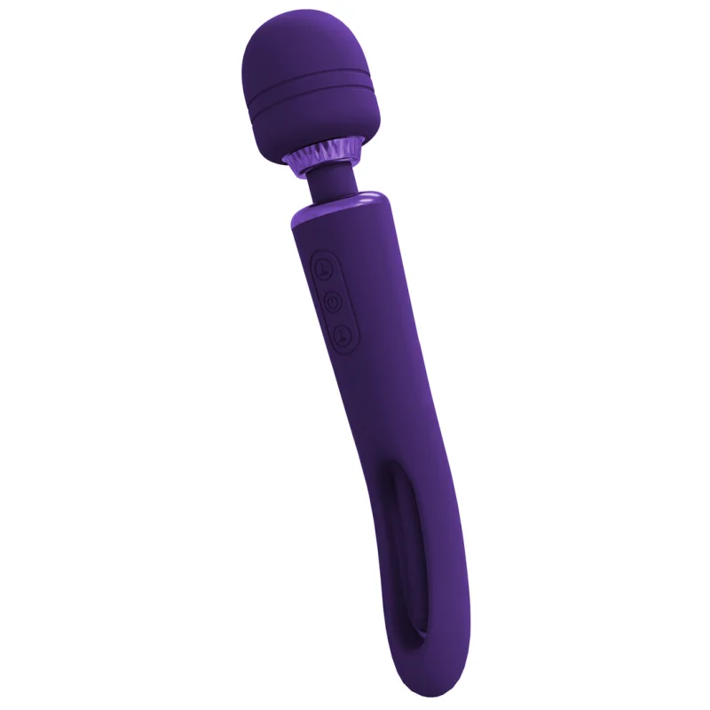 Kiku - Rechargeable Double-ended Wand Vibrator With Flapping G-spot Stimulator - Purple product.details.thumbnail 2