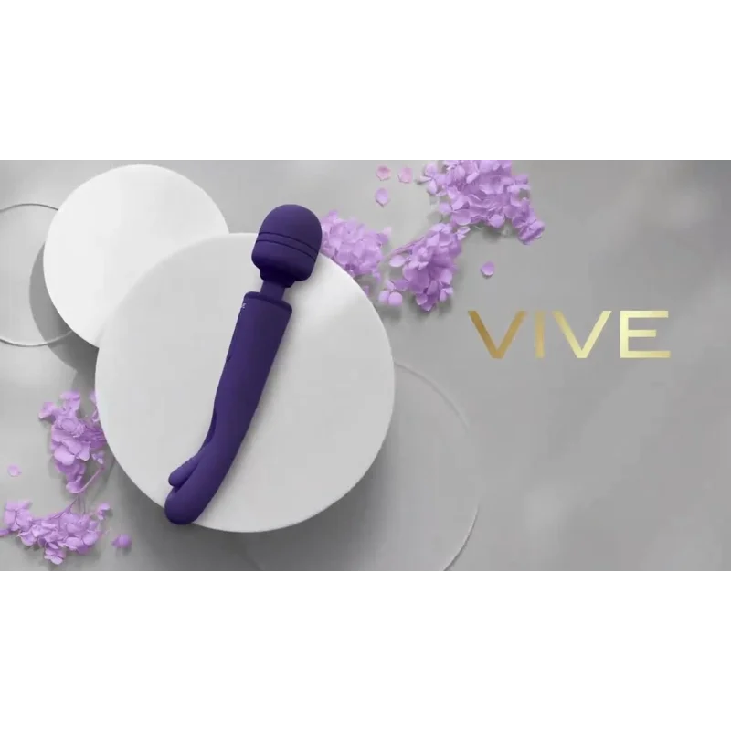 Kiku - Rechargeable Double-ended Wand Vibrator With Flapping G-spot Stimulator - Purple product.details.thumbnail 4