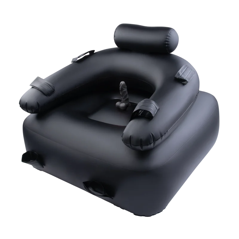 Inflatable Bondage Chair With 15.2 Cm Vibrating Realistic Dildo & Restraints product.details.thumbnail 1