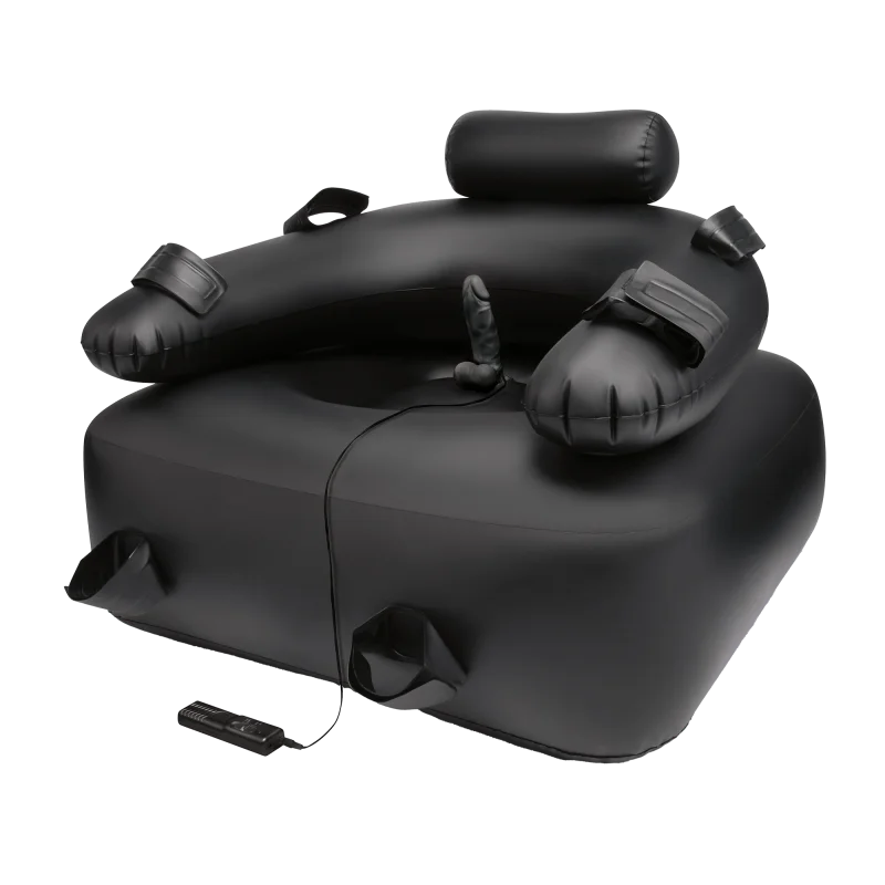 Inflatable Bondage Chair With 15.2 Cm Vibrating Realistic Dildo & Restraints product.details.thumbnail 2