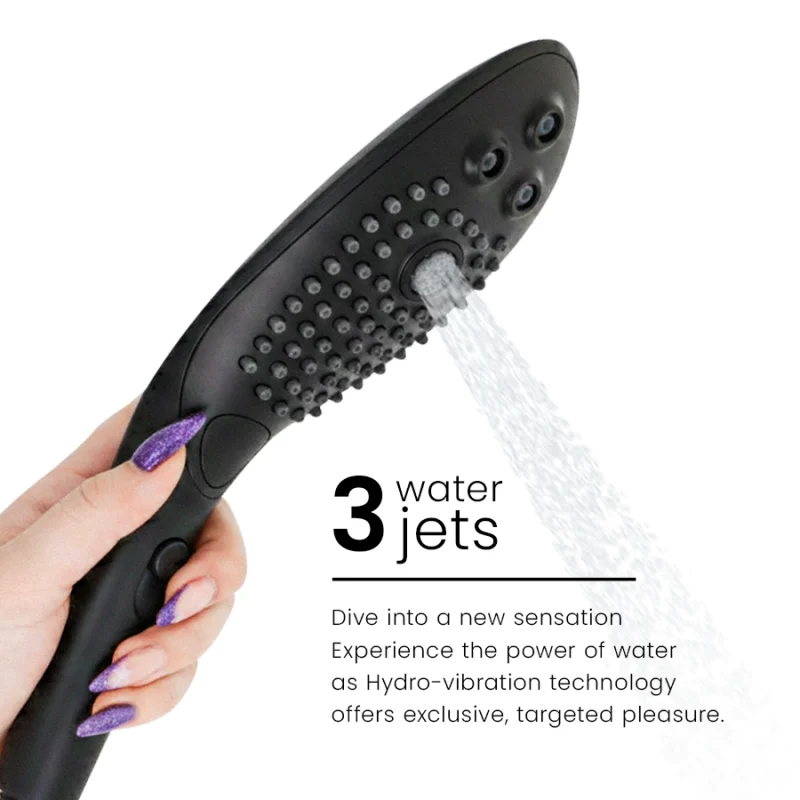 Wave - Clitoral Stimulating Shower Head - Black product.details.thumbnail 4