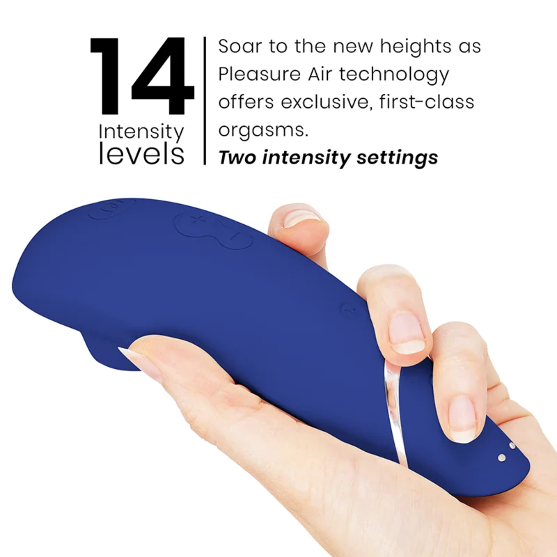Premium 2 - Clitoral Stimulator With Pleasure Air & 14 Intensities - Blue product.details.thumbnail 4