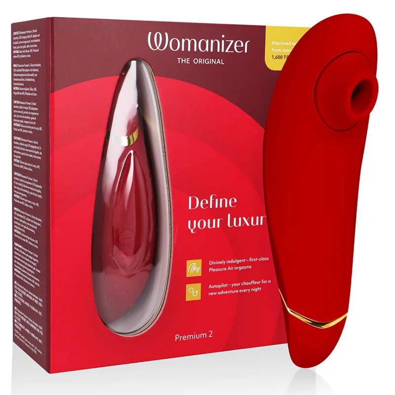 Premium 2 - Clitoral Stimulator With Pleasure Air & 14 Intensities - Bordeaux