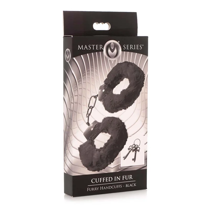 Soft Faux Fur Handcuffs - Black product.details.thumbnail 1