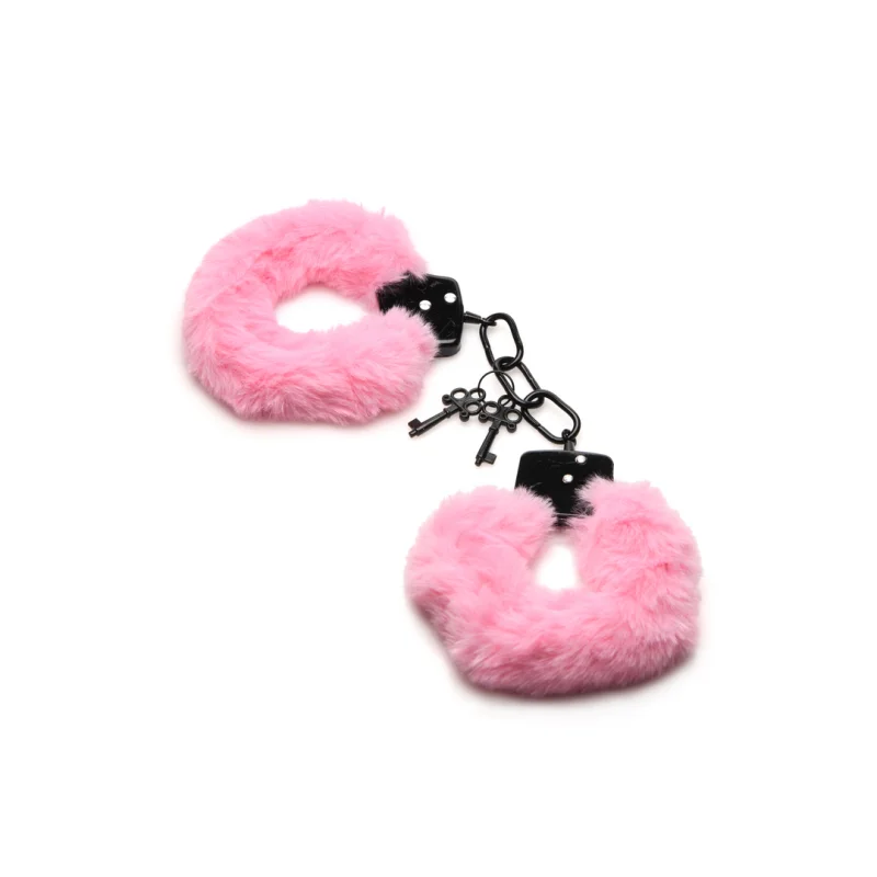 Soft Faux Fur Handcuffs - Pink - Xr Brands Related Products