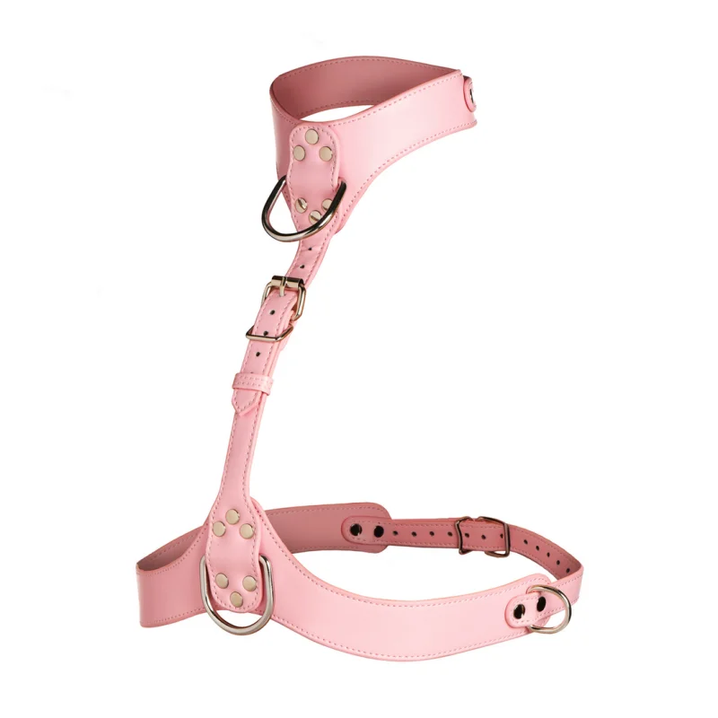 Vixen - Pink Female Chest Harness - Γυναικείο Harness Στήθους από Δερματίνη