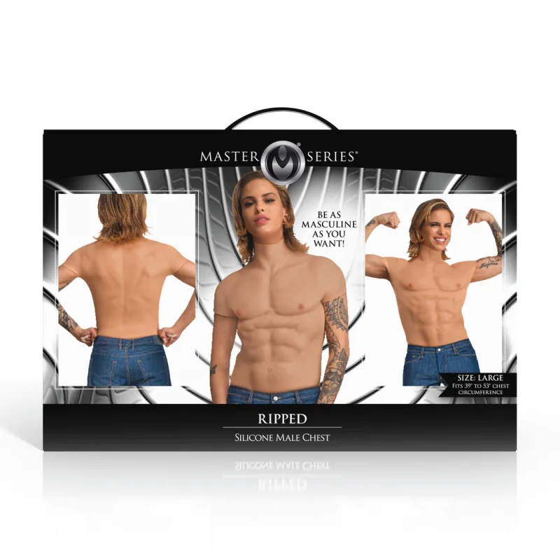 Ripped Silicone Male Chest - Ρεαλιστικό Στήθος Σιλικόνης Ανδρικό - Medium product.details.thumbnail 2