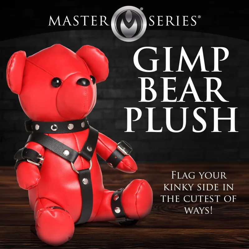 Gimp Bear - Διακοσμητικό Αρκουδάκι Fetish από Δερματίνη - Κόκκινο product.details.thumbnail 4