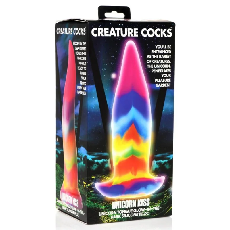 Unicorn Tongue - Silicone Dildo 21 Cm - Multicolor - Xr Brands Brand - Dildos