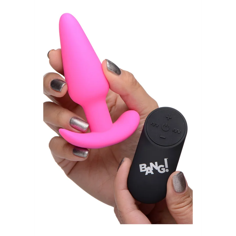 Smooth - Silicone Vibrating Butt Plug - Pink product.details.thumbnail 4